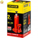 STAYER 2 т, 181-345 мм, домкрат бутылочный гидравлический RED FORCE 43160-2_z01 Professional