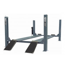 Четырехстоечный подъемник KraftWell г/п 5500 кг, гладкие платформы KRW5.5