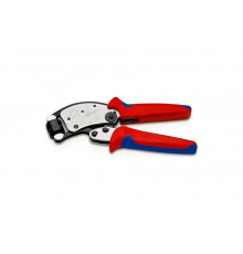 Пресс-клещи Knipex Twistor T для контактных гильз DIN 46228 1+4, обжим: квадрат, поворот 360, 0.14-10.0 мм, доступ с 2х сторон, длина 200 мм KN-975319