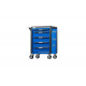 Тележка инструментальная NORDBERG с системой защиты от опрокидывания (синяя) T5P(B)
