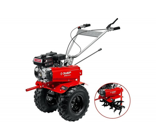 Бензиновый мотоблок ЗУБР 7 л.с., увеличенные колёса МТБ-300 У