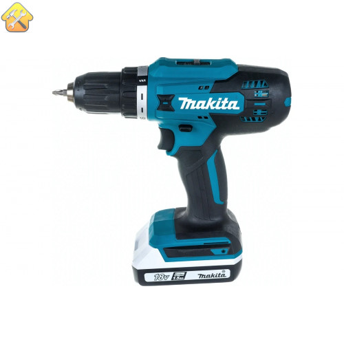 Дрель-шуруповерт аккумуляторная Makita G-серия 18В, 13мм, 42/24Нм (2x1,5Ач, з/у) DF488DWE