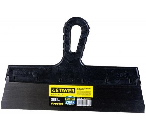 STAYER 300 мм, нержавеющая полотно, пластмассовая рукоятка, шпатель фасадный 1008-30