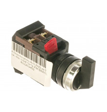 Переключатель на 3 положения, черный I-O-II 1з+1p IEK ALCLR-22 BSW10-ALCLR-3-K02