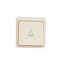 1клавишный (кнопочный) выключатель IEK ОКТАВА 10А кремовый EVO13-K33-10-DC