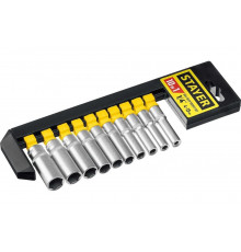 Набор торцовых головок STAYER RSS 10SD 1/4"DR, 10 предметов 27759-H10