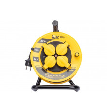 Удлинитель на катушке с термозащитой 4х20м УК20 3х1.5 IP44 IEK Industrial plus WKP15-16-04-20-44 280612