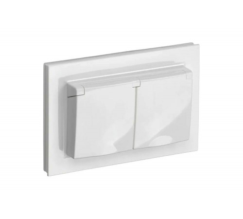 IEK Brite розетка двухместная рсбш12-3-44-брб