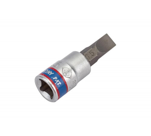 Головка-бита торцевая, 1/4", Slotted, 6,5х1,2 мм, L=37 мм KING TONY 203265