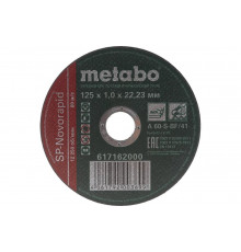 Круг отрезной по нержавеющей стали SP-Novorapid (125x1x22.23 мм) Metabo 617162000