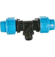 Тройник с наружной трубной резьбой (20x20 мм; 1/2") Джилекс 9430