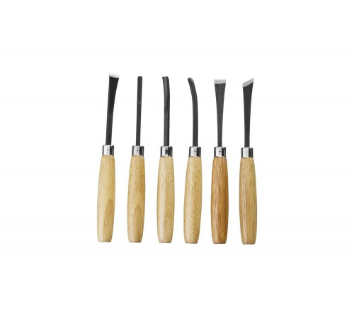 Набор фигурных резцов с деревянной ручкой, 6шт Stayer 1832-H6