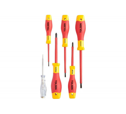 Набор диэлектрических отверток TOLSEN 6 предметов TTV33506
