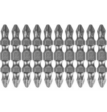 Набор бит двухсторонних PH2-PH2, 45 мм, сталь S2, 10 шт Denzel 11673