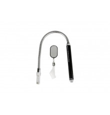 Зеркало на гибком стержне KING TONY 450 мм, магнит, подсветка 9TQ02