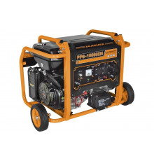 Генератор CARVER PPG-10000ЕM бензин LT-192FA, 7,0/7,5кВт, 220В, бак 33 л,электростартер, колеса, медь 01.020.00031