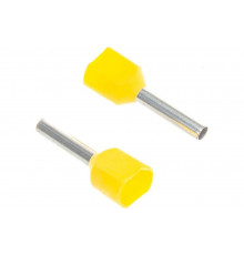 Наконечник-гильза IEK, НГИ2 1,0-10, желтый, 20шт UTE10-4-D2-3-100
