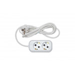 Бытовой удлинитель 2 гн. ПВС 3х075 RUCELF RU-02-375-02PZ