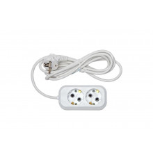 Бытовой удлинитель 2 гн. ПВС 3х075 RUCELF RU-02-375-02PZ