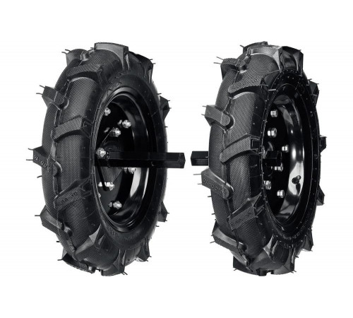 Колеса пневматические с осями, для мотоблоков 4.00-10, набор 2 шт STEHER 777106-1