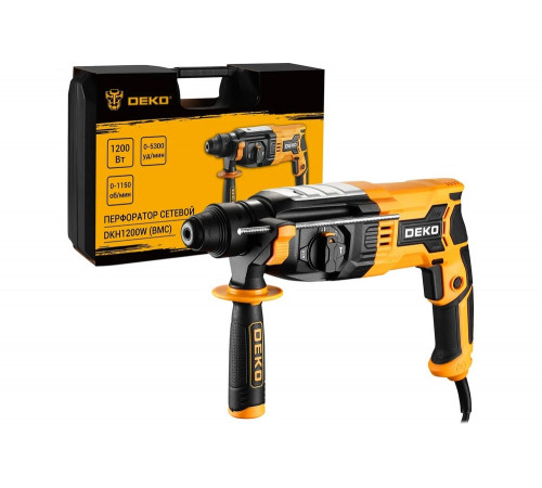 Сетевой перфоратор DEKO DKH1200W в кейсе, 1200 Вт 063-4364