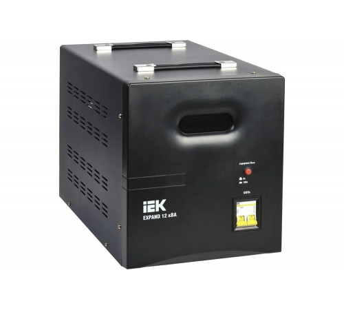 Однофазный стабилизатор напряжения IEK, переносной 12кВА EXPAND IVS21-1-012-11