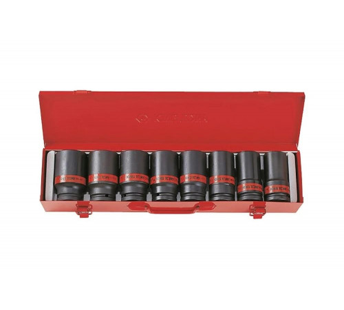 Набор ударных глубоких торцевых головок 3/4", шестигранные, 1"-1s1/2", 8 предметов KING TONY 6410SP