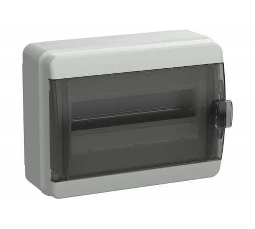 Корпус пластиковый IEK TEKFOR КМПн-12 IP65 черная прозрачная дверь TF5-KP72-N-12-65-K03-K02