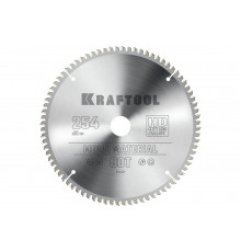 Диск пильный по алюминию Multi material 254x30 мм, 80Т KRAFTOOL 36953-254-30