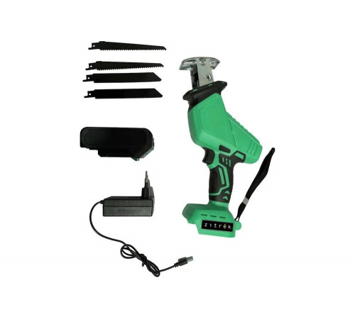 Сабельная аккумуляторная пила Zitrek ZKRS20 20В, Li-Ion аккум. 1шт., кейс 082-1890