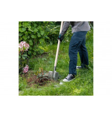 Штыковая лопата СИБРТЕХ нержавеющая сталь, 200х265 мм, ребра жесткости, без черенка 614375