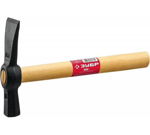 ЗУБР 600 г, с деревянной рукояткой, молоток каменщика 2015-06_z02 Мастер