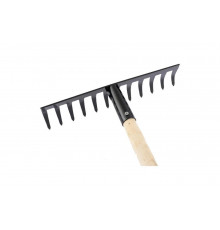 Витые грабли СИБРТЕХ 12 зубьев, 300 мм, с черенком 61744