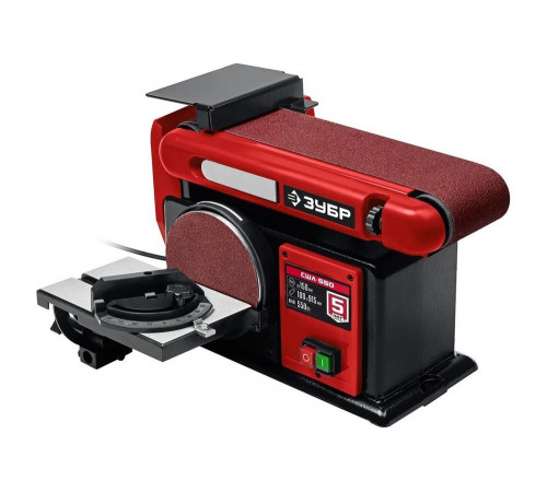 ЗУБР   d 150 мм, 100 х 914 мм лента, 550 Вт, тарельчато - ленточный шлифовальный станок (СШЛ-550)