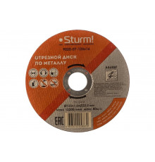 Диск отрезной по металлу (125х1,6х22,2 мм) Sturm 9020-07-125x16