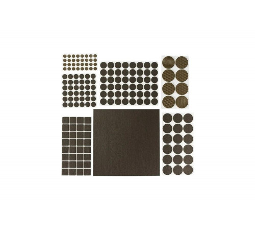 STAYER 98 шт., коричневый, набор: накладки самоклеящиеся на мебельные ножки 40916-H98