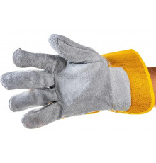 Комбинированные усиленные спилковые перчатки СИБРТЕХ размер XL 679022