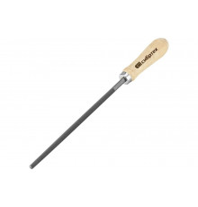 Круглый напильник 200 мм СИБРТЕХ деревянная ручка 16126