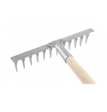 Грабли СИБРТЕХ 12-зубые, витые, 290 мм, нержавеющая сталь, черенок Россия 61754