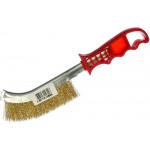Щетка омедненная 17230001 с пластиковой ручкой АТАКА 22402