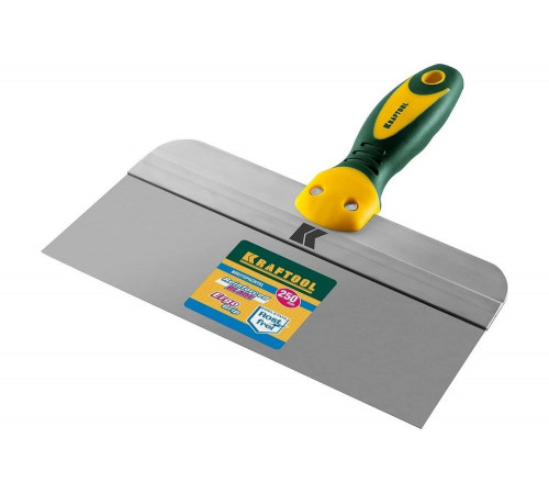 KRAFTOOL 250 мм, нержавеющее полотно, двухкомпонентная рукоятка, шпатель фасадный 10036-250