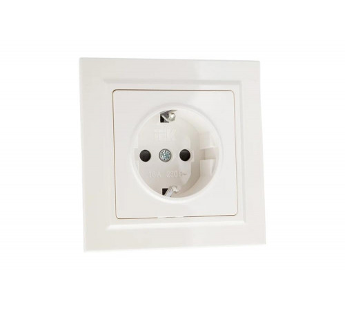 IEK Brite розетка рср14-1-0-брб