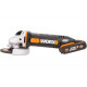 Аккумуляторная болгарка (ушм) WORX WX800