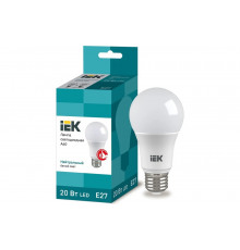 Светодиодная лампа IEK ECO A60 шар 20Вт 230В 4000К E27 LLE-A60-20-230-40-E27