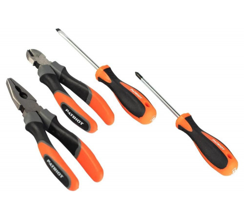 Набор инструментов PATRIOT 4 в 1 SPS-4: отвертки SL6х100, PH2х100, Patriot (1165) 350003306