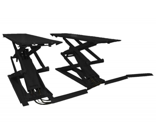 Ножничный напольный короткий подъемник г/п 3000 кг. KRAFTWELL KRW3FS