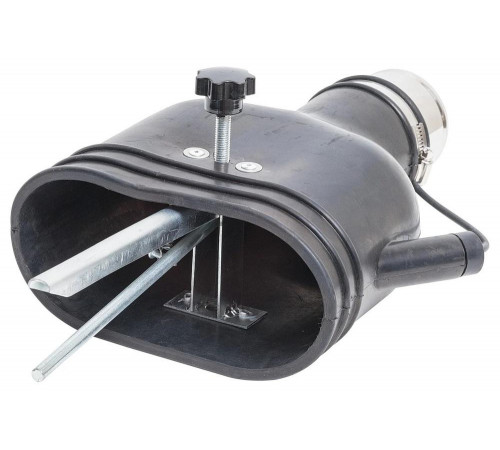 Резиновая овальная насадка с внутренним фиксатором на шланг D=75мм NORDBERG AN075DP