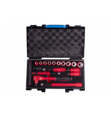 Набор торцевых диэлектрических головок KING TONY 1/2, шестигранные, 8-24 мм, 16 пр 45VE01MRV