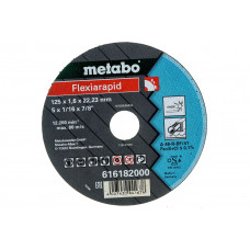 Круг отрезной Flexrapid (для нержавеющей стали, 125x22.2) Metabo 616182000