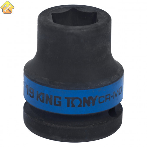 Головка торцевая ударная шестигранная 3/4", 19 мм KING TONY 653519M